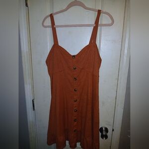 No Boundaries Orange Maxi Dress